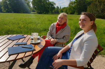 Digitalministerin Judith Gerlach, MdL, beim Austausch mit ihrer Amtskollegin aus Hessen, Frau Prof. Dr. Kristina Sinemus