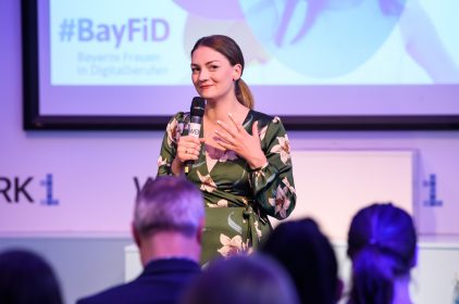 Digitalministerin Judith Gerlach, MdL, beim BayFiD-Kickoff