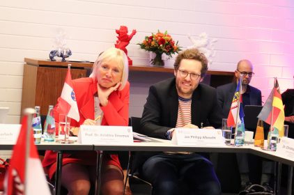 Digitalministerin Judith Gerlach, MdL, beim ersten D17-Treffen