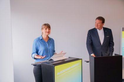 Digitalministerin Judith Gerlach spricht