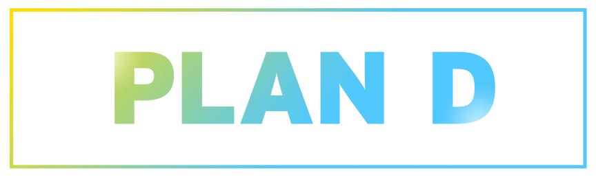 Plan D - für Digitales Visual mit Schriftzug Plan D