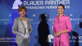 Digitalministerin Gerlach mit der Schauspielerin Caroline Reiber