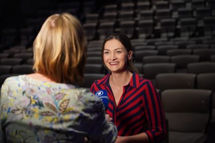 Digitalministerin Gerlach gibt ein Interview