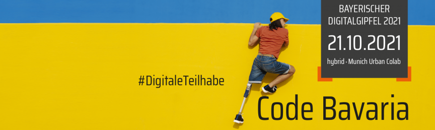 Bayerischer Digitalgipfel CODE BAVARIA 2021 Keyvisual Bayerischer Digitalgipfel 2021