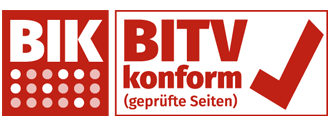 BIK - BITV-konform (geprüfte Seiten), zur Erklärung zur Barrierefreiheit