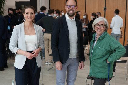 Gruppenbild mit Digitalministerin Gerlach