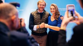 Benedikt Böhm und Judith Gerlach auf dem bayerischen Digitalgipfel 2022