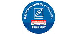 Logo der Verbraucherzentrale mit der Bewertung 'sehr gut'.