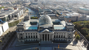Luftbild des Deutschen Bundestages